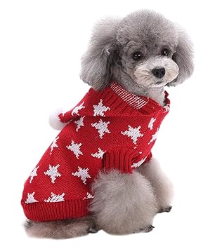 AIYUE Weihnachten Hundemantel Pet Kostüm Halloween Haustiere Netten Pullover Hundepullover Mantel Jumper Coat Hundejacke Hund