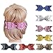 Habbiee 7 Packs Glitter Sequin Big Hair Bow Hair Clips Barrettes Accessory For Girls and Women (Assorted)