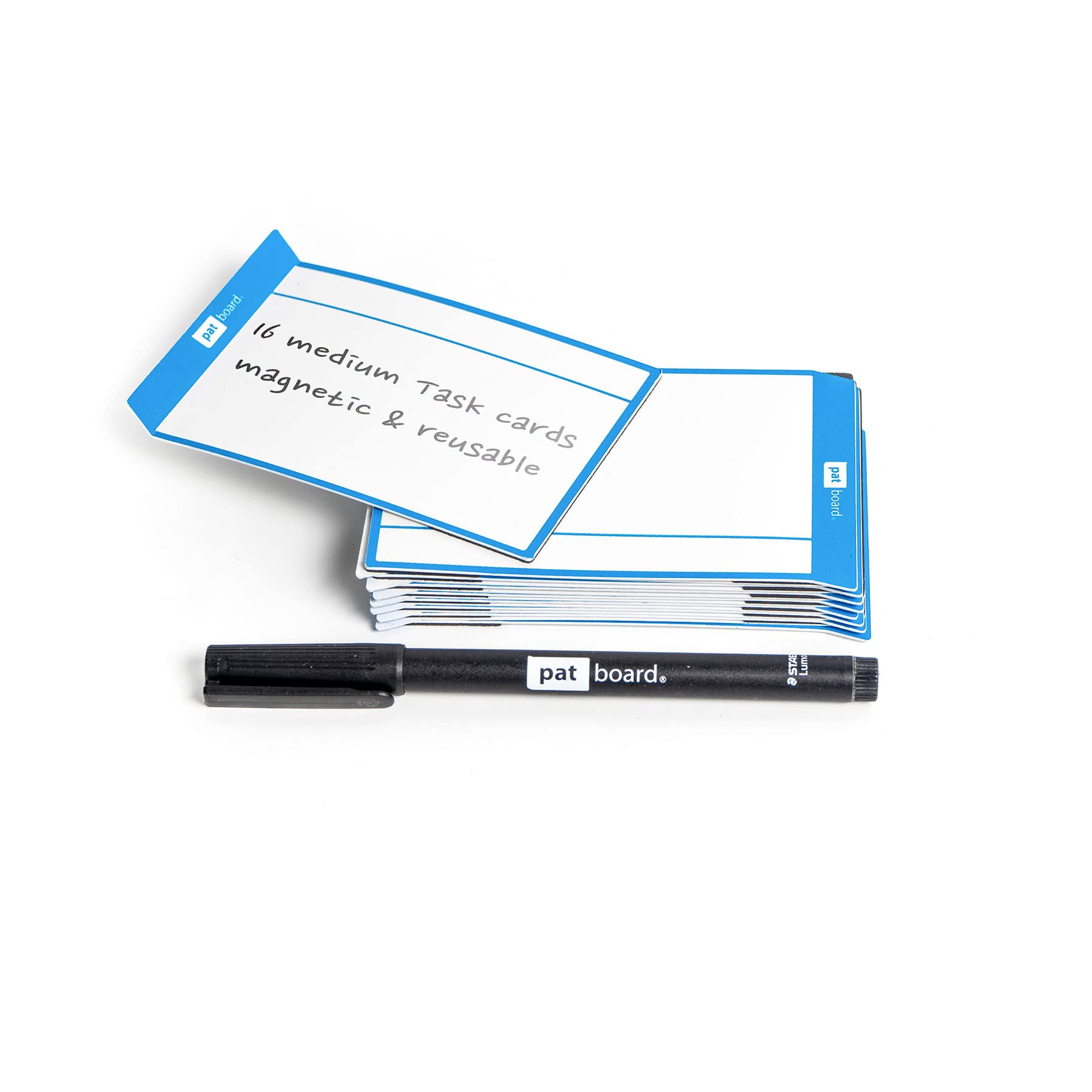 PATboard Scrum Board and Kanban Board Medium TASKcards Magnetic - Blue