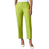 Kasper Women's Fly Front Elastic Back Pant W/Side Slit