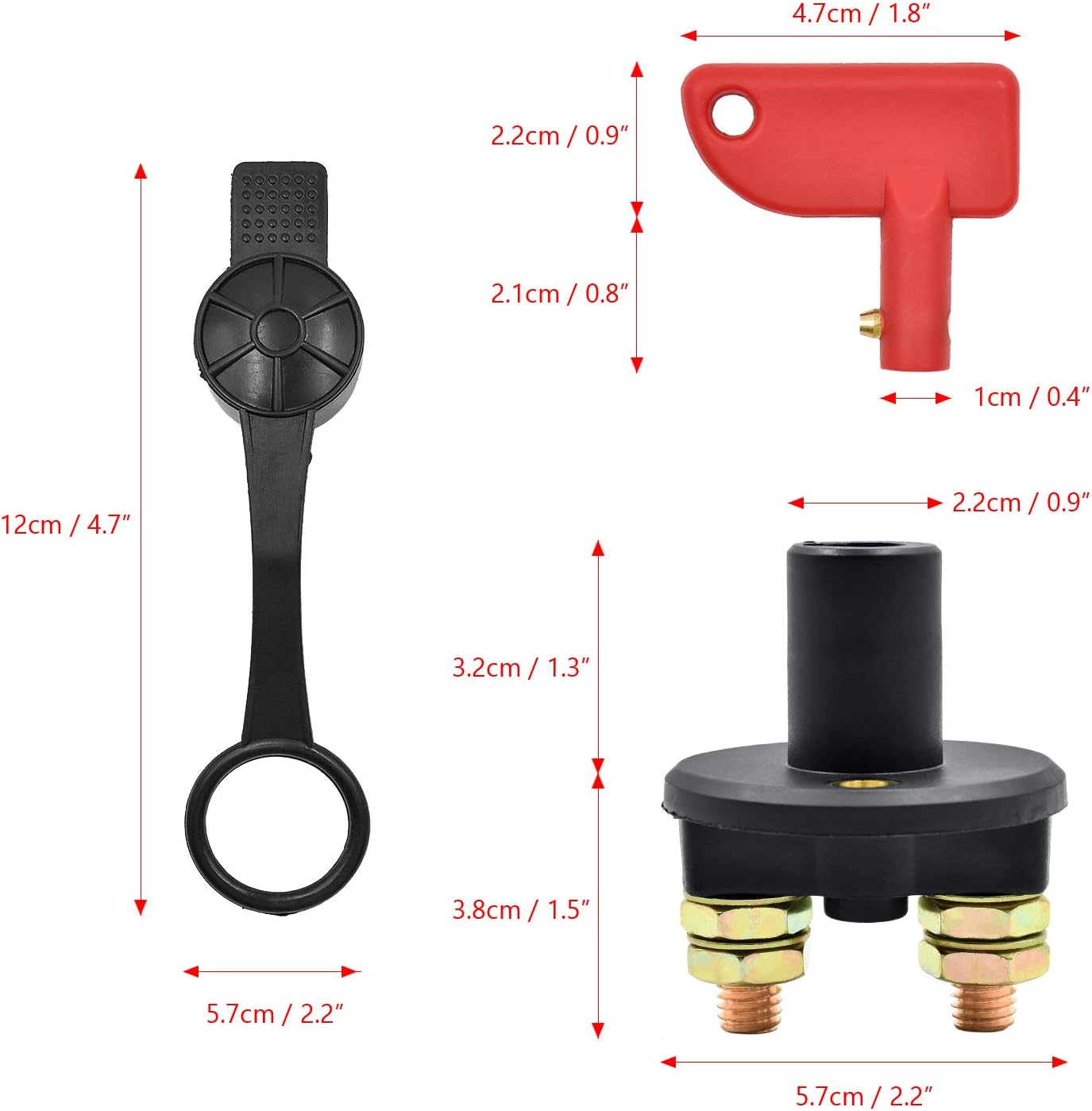 Batterie Stromunterbrecher 2 Polig Inkl Je 2 Schlussel Fur Marine Auto Boot Rv Atv Fahrzeuge Batterietrennschalter Qlouni 12 V 24 V Batterieschalter 2 Pack Batteriehauptschalter Batterieschalter Ersatz Tuning Verschleissteile