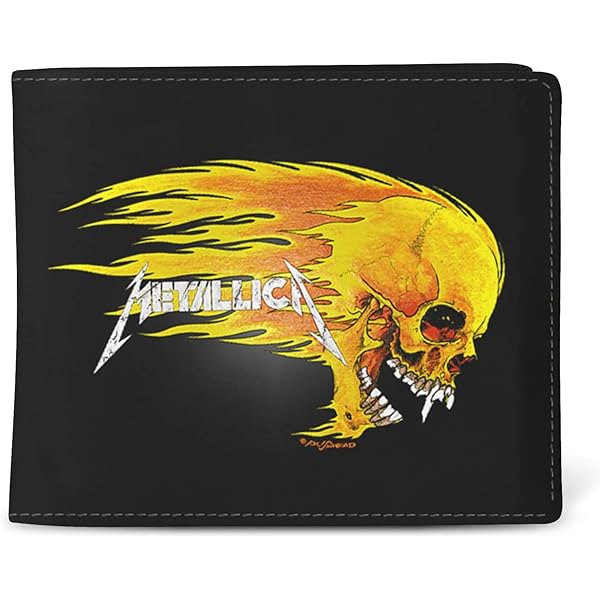 Nemesis Now Officieel gelicentieerde Metallica Black Album bedrukte portemonnee, 18,5 cm