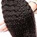 FeiBin Brazilian Yaki Straight Human Hair 3 Bundles Virgin Hair Wave Weft Unprocessed Weave Afro Kinky Straight 100% Human Hair Extensions Natural Color (14 16 18 Inch)
