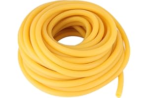Aisetmoon 100 Ft Latex Rubber Tubing 3/8 Inch Od 1/4 Inch ID Natural Latex Rubber Tubing, Slingshot Surgical Tube Fitness Hos