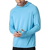 Willit Men's Sun Shirts UPF 50+ Rash Guard Long Sleeve Sun Protection Hoodie SPF UV Fishing Lightweight Athletic Running