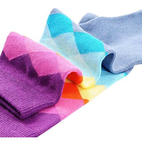 Deer Mum Men's Fashionable Colorful Soft Cotton Socks (5 Pack) (set1)