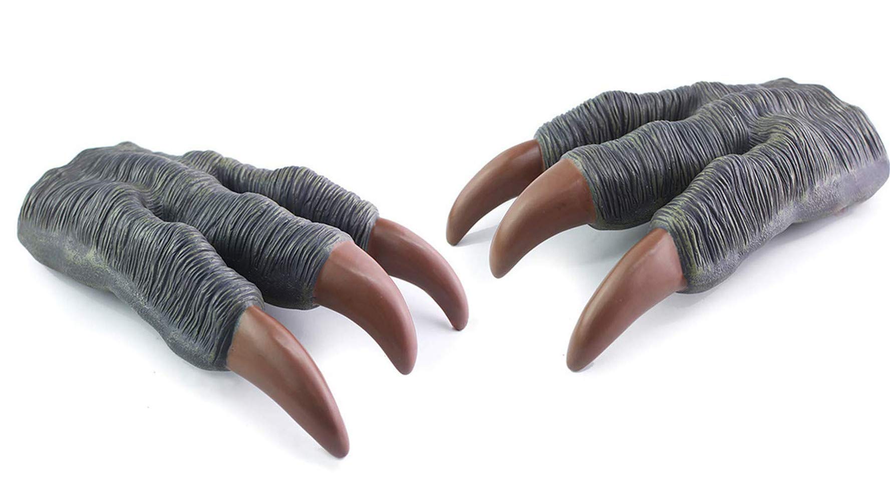 Ulalaza 1 Pair Dinosaur Claws Dino Cosplay Paw Gloves Costume Accessories for Velociraptor Pretend Party Supplies