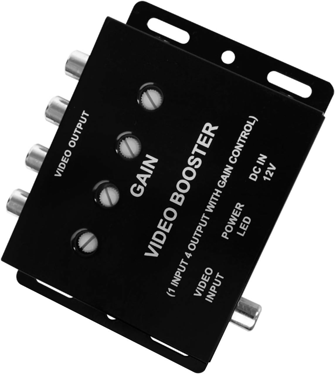 Amazon Co Jp Bos002 Xtrons 車載 映像 分配器 4チャンネル出力 ビデオブースター モニター増設用 コントラスト調整 5mavケーブル付 パソコン 周辺機器