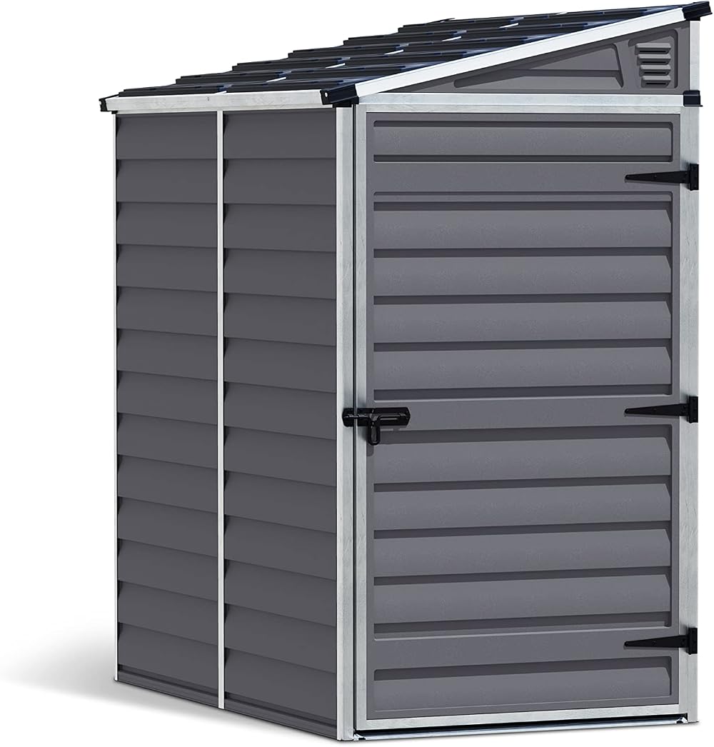 Palram Canopia Skylight 4x6 Lean-to Shed Gray Polycarbonate Aluminum Frame