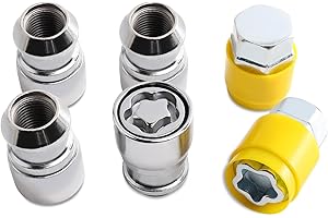 YWPXMY Wheel Lock Lug Nut kit 1/2-20 Thread Size Anti Theft, Compatible with F-150 B250 G1500 Mustang & Wrangler Comanche Liberty CJ5 CJ6 & Cherokee Century Regal Wildcat starchief & More Model
