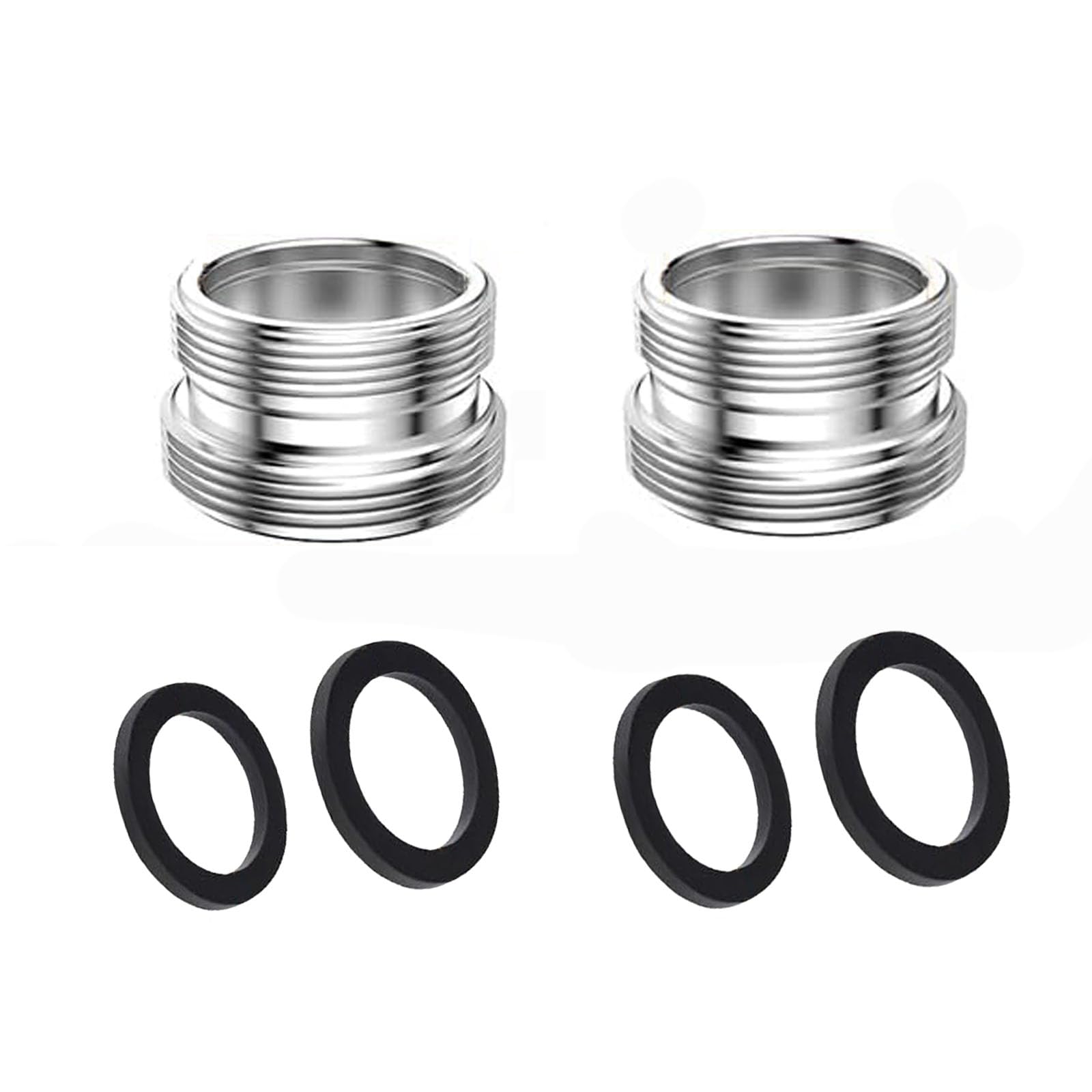 2 Pieces M20 to M22 Tap Adapter Thread Adapter for Male Thread M20 and M22, Ideal for Connectors for Kitchen Taps, Water Saving, Water Filter, Hoses