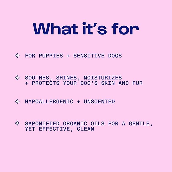 DIRTY DOG BEAUTY CLUB – PUPPY PARTY SHAMPOO & CONDITIONER FOR PETS – GENTLE FORMULA, ORGANIC ESSENTIAL OILS, VET & SCIENTIST FORMULATED, VEGAN, PARABEN FREE, HYPOALLERGENIC -300 ML (10 OZ), UNSCENTED