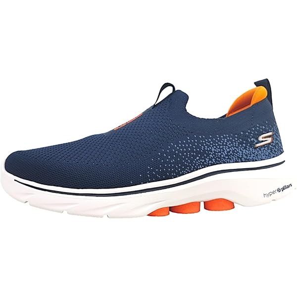 Skechers Walking Shoes Men\'s Size 11 Navy Orange Go Walk 7 Stretch Cushioning Men main image 4