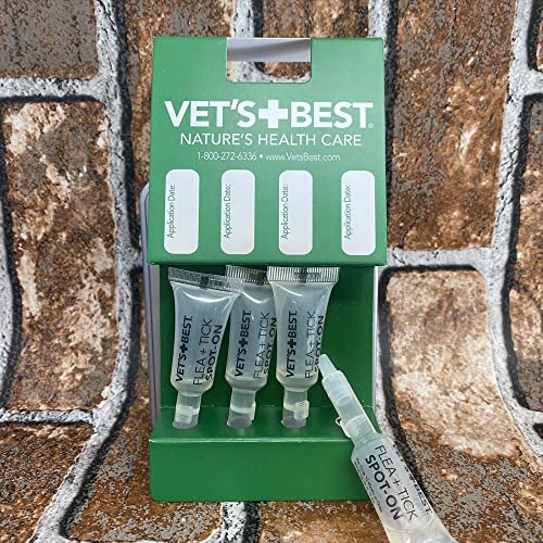 Vet's Best Flea and Tick Spoton Drops Topical Flea Treatment Drops