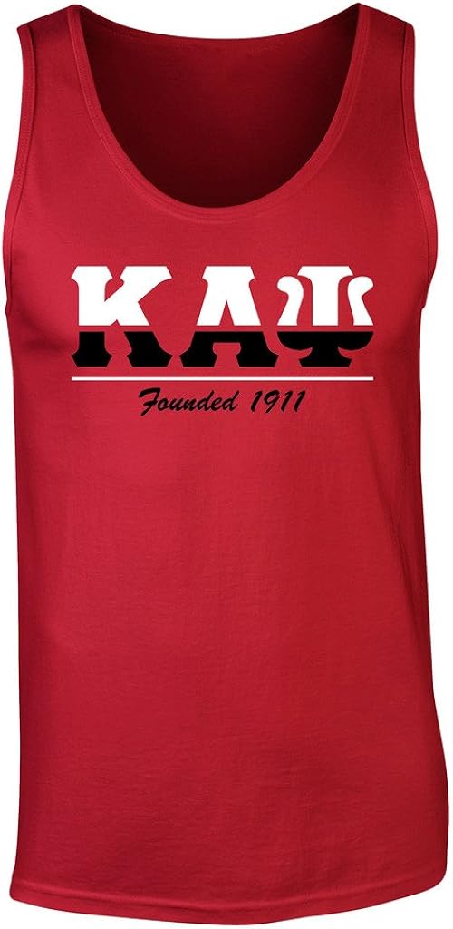 Fashion Greek Kappa Alpha Psi Graphic Print Tank Top Red