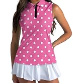 Boatee Women's Golf Sleeveless Shirt Quick Dry Women's Sleeveless Shirts Racerback Design Breathable for Golf,Tennis