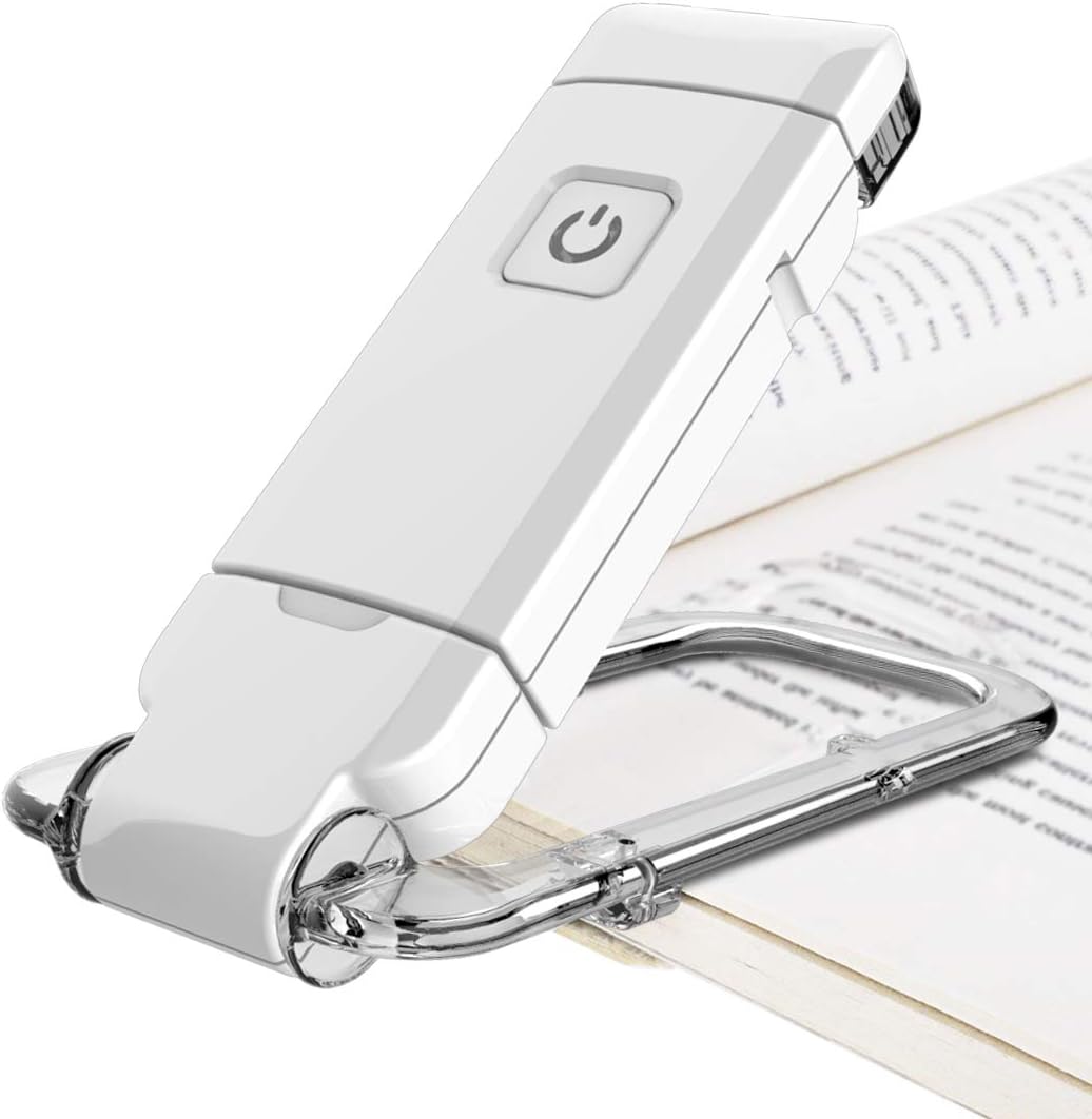 Lampe De Lecture Rechargeable USB Avec Pince - 9 Niveaux De Luminosité (blanc/chaud), Portable, Pour Lit, Bureau, Voyage