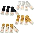Chair Leg Floor Protectors, 16pcs Cat Chair Socks for Hardwood Floors, Non Slip Furniture Socks to Avoid Scratching and Reduce Noise, High Elastic Bar Stool Leg Covers Furniture Pads