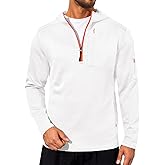 Yousify Mens Quarter Zip Hoodie Sweatshirts Long Sleeve Casual Pullover Sports Outdoor Hoodies with Zip Pockets