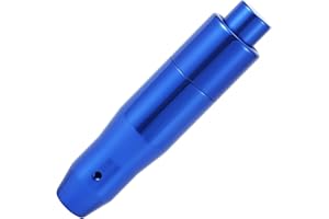 Lunsom Automatic Shift Knob Metal Car Shifting with Push Button Aluminum Alloy Shifter Lever Handle Long Stick Gear Head Fit Most Auto Transmission Vehicle (Blue)