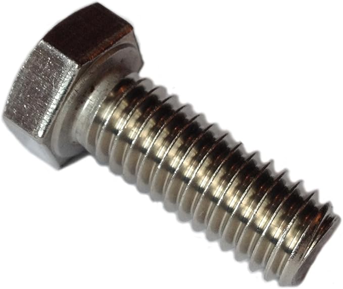 Type 316 Stainless Steel Hex Head Bolts Size 3/816 x 1" (pack of
