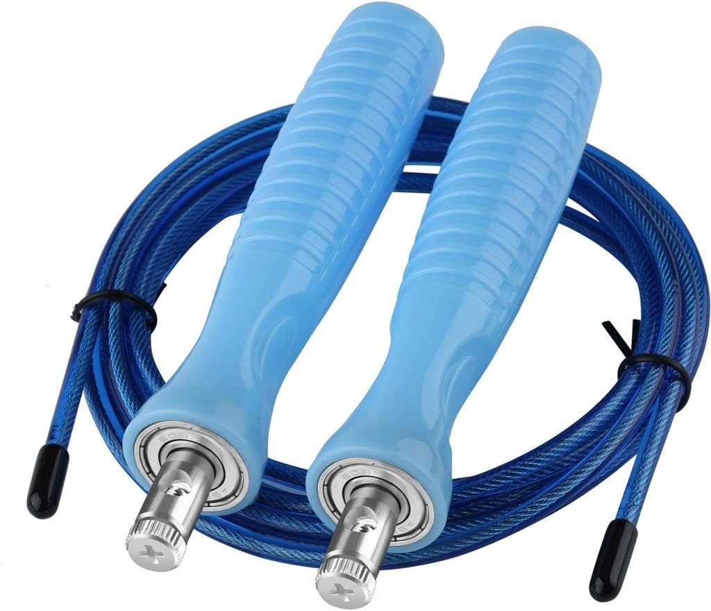 FORUU 2020 New Adjustable Jump Rope for Adult Kids Beginners Portable Durable Exercise Fitness Skipping Rope for Sale Workout at Home Best Jump Rope for Cardio Weight Loss Best Gift Under 10 Dollar