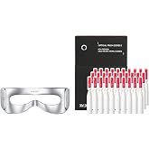 AMIRO Red Light Therapy Mask for Eyes + PDRN Face Serum with Salmon DNA&times;30 | Red Light Therapy Eye Mask with Infrared Light for Fine Lines+Lightweight Skin Essence for Firm-Looking Skin,Single-Use Vials