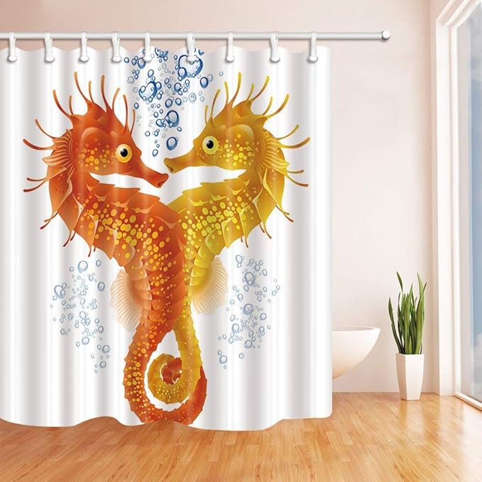 Duschvorhang Ozean Design - Wasserdicht & Schimmelfest 180x180 Cm