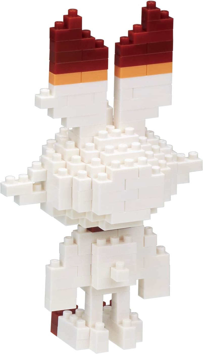 nanoblock NAN21611 Pokemon Scorbunny Flambino Hopplo Building Toy, Multicolored, 2.36 x 1.41 x 3.81 inches - Image 4