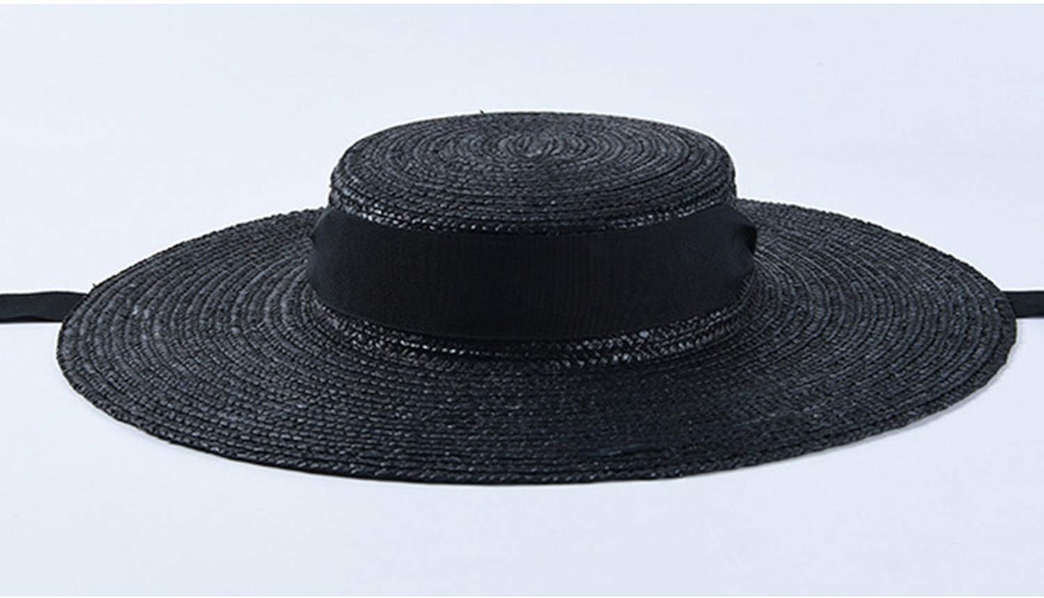black boater hat womens