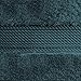 Superior Egyptian Cotton Pile Face Towel/Washcloth Set of 6, Ultra Soft Luxury Towels, Thick Plush Essentials, Absorbent Heavyweight, Guest Bath, Hotel, Spa, Home Bathroom, Shower Basics, Teal