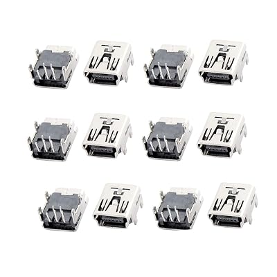 5Pcs Mini USB Femelle 5 Broches Type B Angle Droit PCB Prise