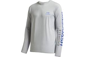 Bassdash Fishing T Shirts for Men UV Sun Protection UPF 50+ Long Sleeve Tee T-Shirt