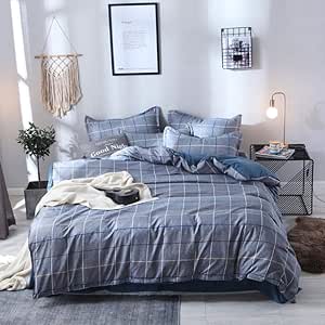 QWERTYU Juego de Cama Juego de Cama de Cuatro Piezas Juego de Cama Aloe