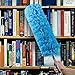 CNDREAM Telescopic dust Collector - Blue Feather Duster with Telescopic Rod, Professional Cleaning Ceiling Fan, Cathedral, Ceiling, Spider Web, TV and Furniture, Microfiber dust Collector