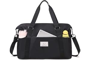 MUSEVOS Gym bag for Women, Travel Duffel Bags with Trolley Sleeve, Weekender Overnight Bag, Carry on Tote Bag Dance Bag