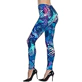Ndoobiy Printed Leggings Basic Workout Yoga Pants Buttery Smooth Womens Leggings