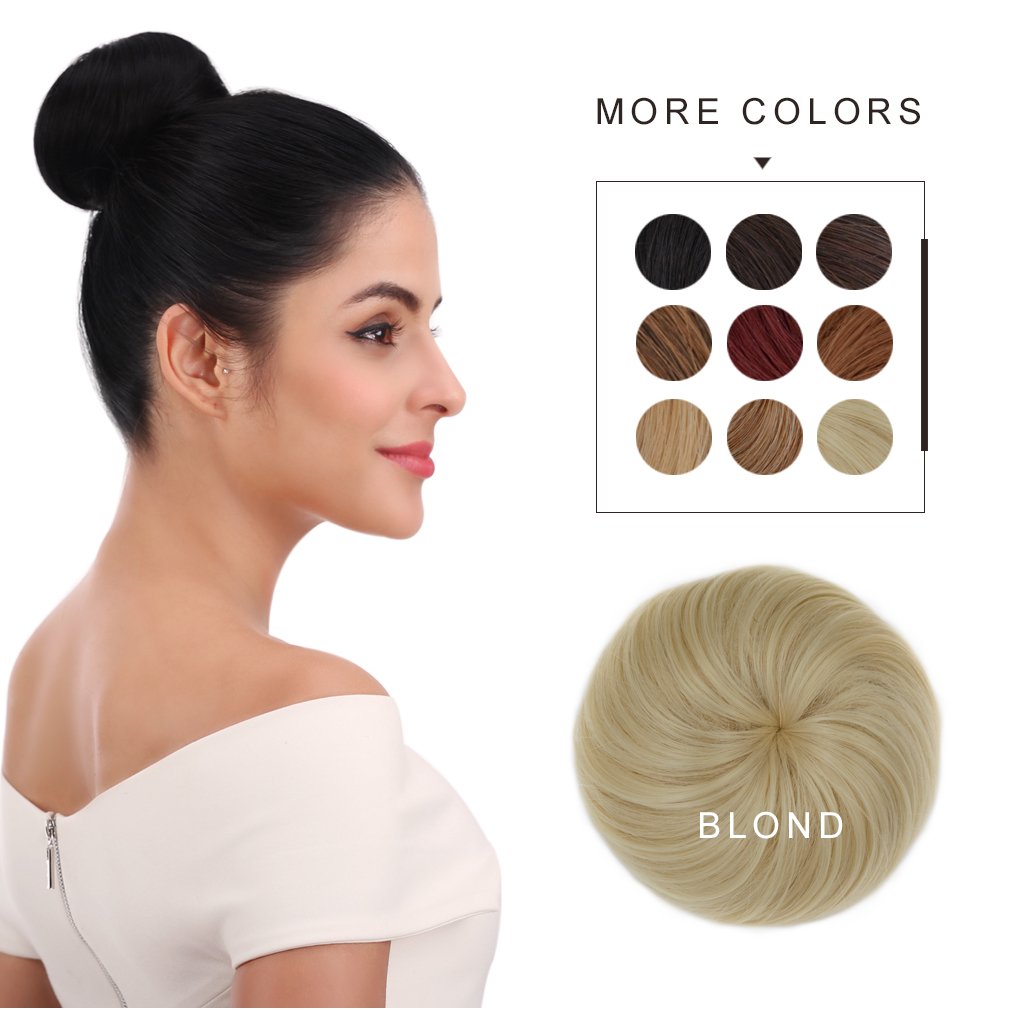 Amazon Com Synthetic Hair Bun Reecho Hair Extensions Chignon For