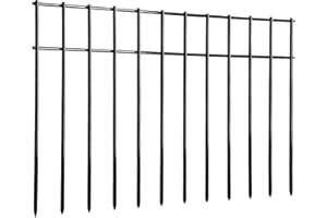 ADAVIN Small/Medium Animal Barrier Fence,25Pack 20in(L) X12in(H) Dog Digging Fence Barrier, Garden Fence Animal Barrier for Dogs Rabbits Raccoons, Metal Fence Panel for Outdoor Patio.Total 42Ft(L)