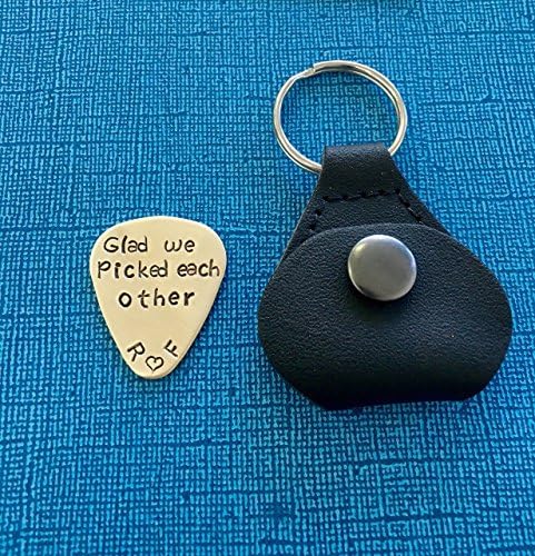 Stamped Guitar Pick - Boyfriend Gift - Anniversary Gift - Personalized Plectrum - Gift for Husband - Stocking Stuffer - Christmas Gift