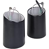 TECKE 2 Pack Eyeglass Holder Stand Protective Glasses Stand Case For Desks or Nightstands