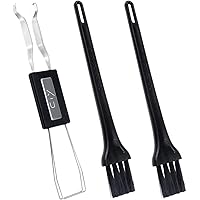 New Fashion Kingdom Keycap Puller Switch Puller Stainless Steel Keycap Removal Tool with 2 Pcs Keyboard Cleaning Brush for Me