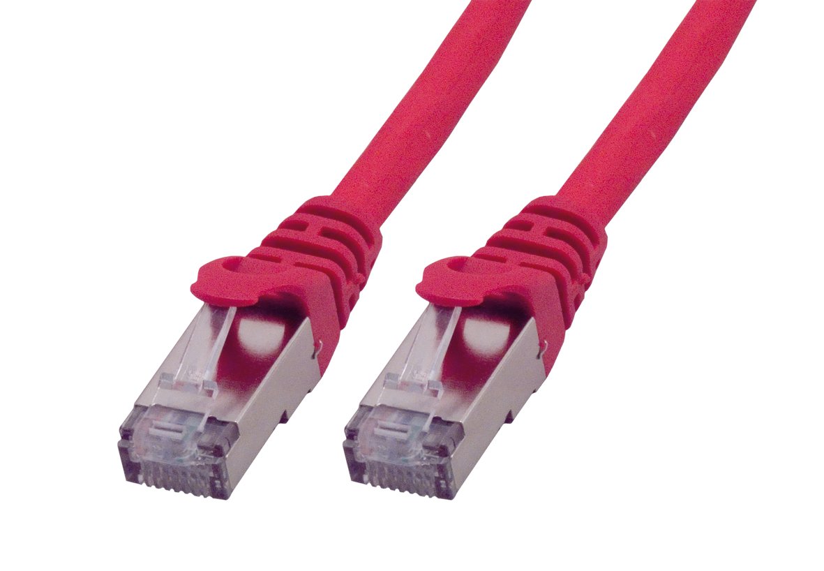 MCL 2m Cat6A S/FTP LSZH Patch Cable - Red