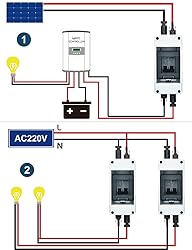 DIHOOL 40 Amp Solar Disconnect Switch with DC