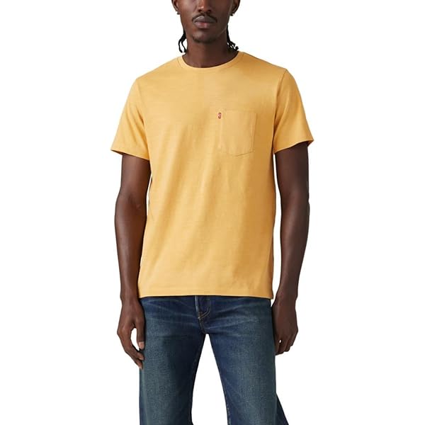 T-shirt Levi's Homme Plumes Violettes - Taille M, Coton, Imprimé Graphique
