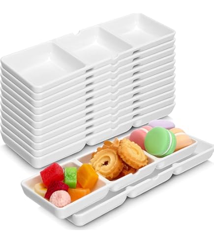 Dessert Table Display Set US Acrylic Avant White Plastic Divided