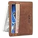 Augus leather Card Holder Front Pocket Wallet with RFID Blocking
