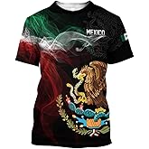 FAYBA Aztec Mexican Shirts Short Sleeves Summer Mexico Shirt Mexico Jersey Unisex 3D Shirts