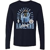 500 LEVEL Erling Haaland Manchester City Long Sleeve Shirt - Erling Haaland Manchester City Arch