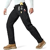 IGOLUMON Ripstop Tactical Work Pants for Men, Stretch Cargo Hiking Pants with 6 Utility Pockets, Reinforced Knees